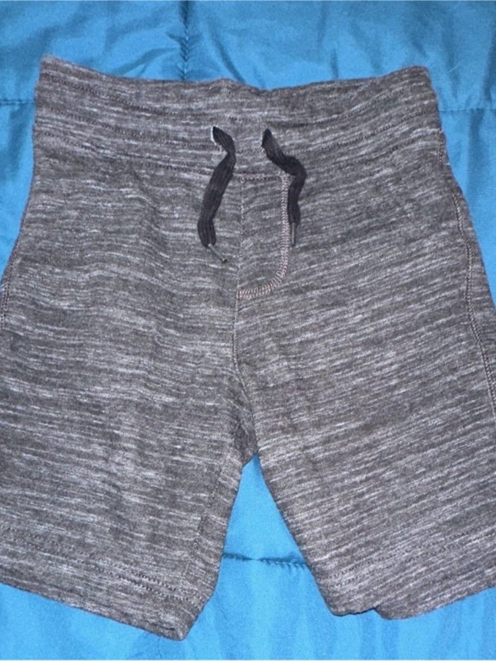 Kids Heather Gray Pull-On Shorts with Drawstring